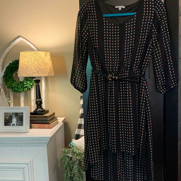 Black/Pink/White Beautiful Charlotte Russe Dress - Picture 1 of 5